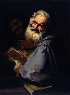 Contrast Prints: Heraclitus and Democritus, by Andrea Pozzo