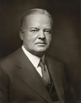 Engineers Prints: Herbert Hoover portrait by noted photographer Bachrach