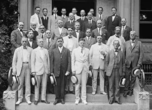Charity Prints: Herbert Hoover with the senior staff of the U