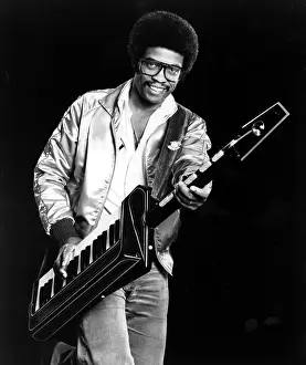 Jazz Prints: Herbie Hancock, 1980s.. Courtesy: CSU Archives / Everett Collection
