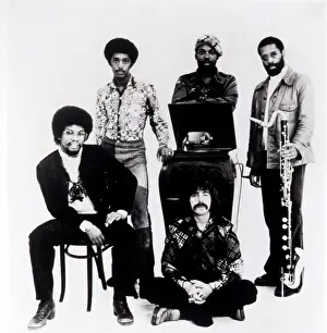 Band Prints: Herbie Hancock Band, Herbie Hancock in chair