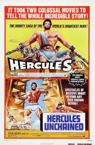 Reeves Prints: HERCULES, US 1973 double bill poster art
