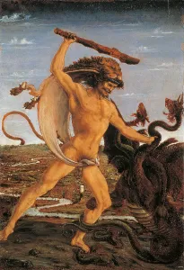 Courage Prints: Hercules and the Hydra, by Antonio Benci known as il Pollaiolo