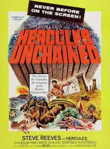 Reeves Prints: HERCULES UNCHAINED, (aka ERCOLE E LA REGINA DI LIDIA), US poster art, Steve Reeves, 1959