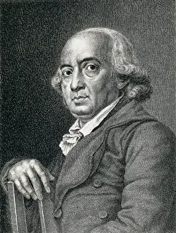 HERDER, Johann Gottfried (1744-1803). Portrait of Herder. Engraving of 1870. Engraving. AISA/Everett Collection**US SALES ONLY**