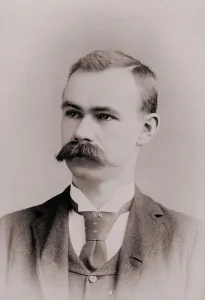 Herman Prints: Herman Hollerith (1860-1929), American inventor of a punch card tabulating machine for automating the 1890 U