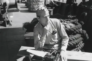 Typewriter Prints: Herman Wouk served aboard minesweepers during WW2 and participated in eight Pacific invasions