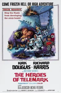 Douglas Prints: THE HEROES OF TELEMARK, US poster art, Kirk Douglas, (left), 1965