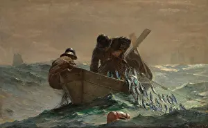 Fishing Prints: The Herring Net, 1885, by Winslow Homer