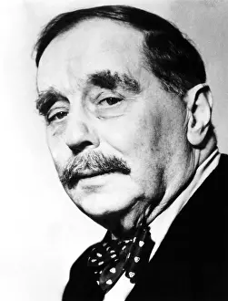 Wells Prints: H.G. Wells, English science fiction writer