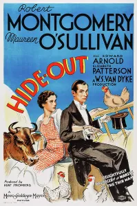Images Dated 22nd January 2013: HIDE-OUT, from left: Maureen O'Sullivan, Robert Montgomery, 1934