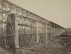 Technology Prints: High Bridge crossed the Appomattox River, near Farmville, in 1865