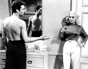 Images Dated 22nd November 2013: HIGH SCHOOL CONFIDENTIAL!, from left, Russ Tamblyn, Mamie Van Doren, 1958