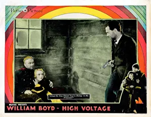 Weapon Prints: HIGH VOLTAGE, US lobbycard, William Boyd, Carole Lombard, Owen Moore, 1929