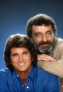 Michael Prints: HIGHWAY TO HEAVEN, from left: Michael Landon, Victor French, 1984-1989