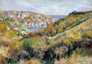 English Channel Prints: Hills around Bay of Moulin Huet