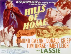 Janet Prints: HILLS OF HOME, Lassie, Edmund Gwenn, Janet Leigh, Tom Drake, 1948