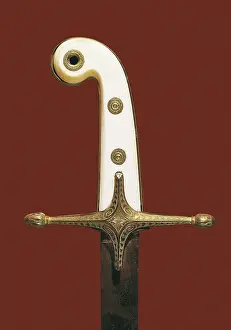 Wellington Prints: Hilt from the Duke of Wellington's sabre during the Spanish War of Independence