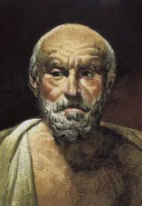 HIPPOCRATES (c. 460 BC - 377 BC). Oil on canvas. AISA/Everett Collection**US SALES ONLY**