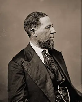 Ministers Prints: Hiram Revels (1822-1901) was the first of only four African Americans to serve in the U