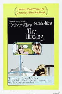 Sarah Prints: THE HIRELING, US poster, from left: Sarah Miles, Robert Shaw, 1973