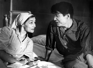 Head Wrap Prints: HIROSHIMA MON AMOUR, Emmanuelle Riva, Eiji Okada, 1959