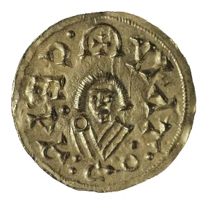 Coin Prints: Hispanic-Visigothic triens of Recared I (Caesar Augusta)