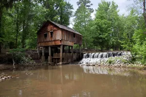 Mill Prints: Historic Rikard's Mill near Beatrice, Alabama. Constructed 1840, 2010 photograph