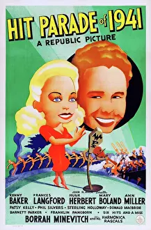 HIT PARADE OF 1941, US poster art, from left: Frances Langford, Kenny Baker, 1940