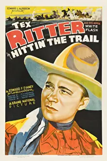 Ritter Prints: HITTIN THE TRAIL, Tex Ritter, 1937