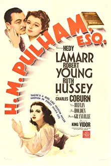 Ruth Prints: H.M. PULHAM, ESQ. top from left: Robert Young, Hedy Lamarr, bottom: Ruth Hussey, 1941