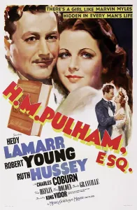 H.M. PULHAM, ESQ. US poster art, from left: Robert Young, Hedy Lamarr, 1941