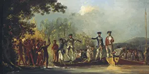 Explore Prints: HODGES, William (1744-1797). Landing at Mallicolo (Malekula)