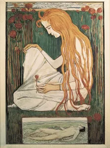 HODLER, Ferdinand (1853-1918). The Dream. 1897-1903. Painting. Private Collection. AISA/Everett Collection**US SALES ONLY**