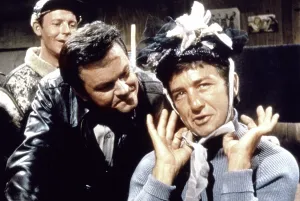 Cbstvb Prints: HOGAN'S HEROES, (from left): Larry Hovis, Bob Crane, Richard Dawson, 1965-71