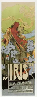 1898 Prints: HOHENSTEIN, Adolf (1854-1928). Iris