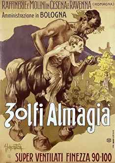 Advertising Agent Prints: HOHENSTEIN, Adolf (1854-1928). Zolfi Almaglia' advertising poster