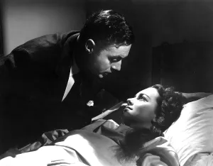 Leaning Over Prints: HOLD BACK THE DAWN, Charles Boyer, Olivia DeHavilland, 1941