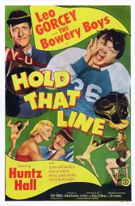 Football Uniform Prints: HOLD THAT LINE, poster art, top l-r: Huntz Hall