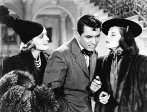 Confide Prints: HOLIDAY, from left: Doris Nolan, Cary Grant, Katharine Hepburn, 1938