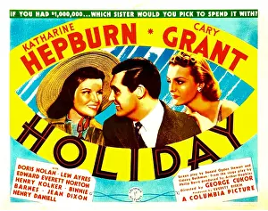 Images Dated 9th September 2009: HOLIDAY, from left: Katharine Hepburn, Cary Grant, Doris Nolan, 1938