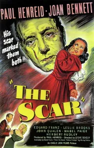 Henreid Prints: HOLLOW TRIUMPH, (aka THE SCAR), Paul Henreid, Joan Bennett, (British poster art), 1948