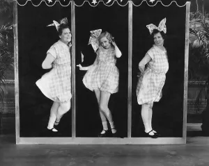 Moran Prints: THE HOLLYWOOD REVIEW OF 1929, from left: Marie Dressler, Bessie Love, Polly Moran, 1929