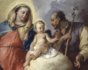 Holy Family Prints: The Holy Family Appears to a Saint
