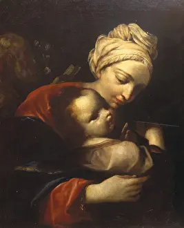 One Parent Prints: Holy Family, by Crespi Giuseppe Maria know as Spagnuolo (or Spagnolo)