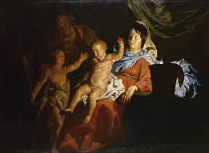 Childhood Prints: Holy Family (Heilige Familie), by Matthias Stomer