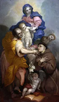Holy Family Prints: Holy Family with Saint Antonio from Padua