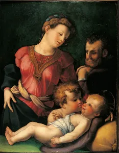 Picture Frame Prints: The Holy Family with Young St John the Baptist