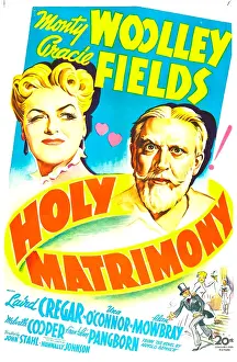 Bride And Groom Prints: HOLY MATRIMONY, US poster, top from left: Gracie Fields