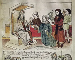 Chronicle Prints: Holy Roman Empire. Sigismund I receiving the hommage of the subjugated people